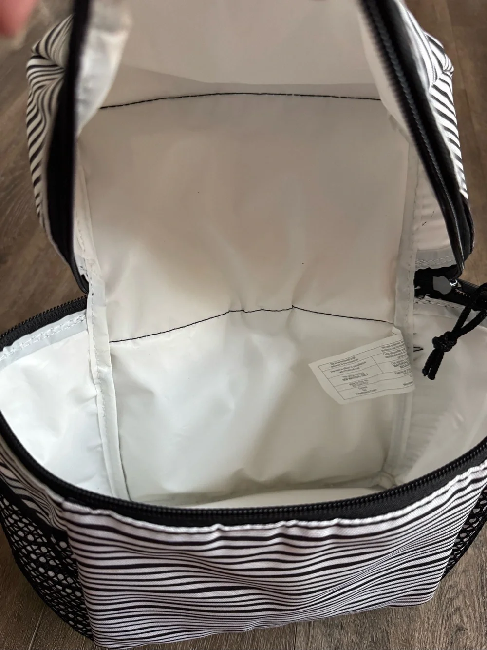 PackIt Black & White Striped Women’s Backpack